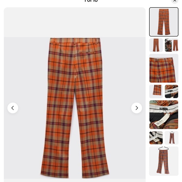 Beautiful Zara Plaid Trousers - Picture 3 of 4